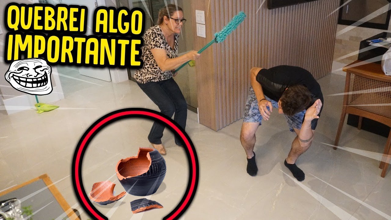 QUEBREI ALGO IMPORTANTE DA MINHA MÃE E ELA ME BATEU !! ( TROLLAGEM COM MÃE ) [ REZENDE EVIL ]