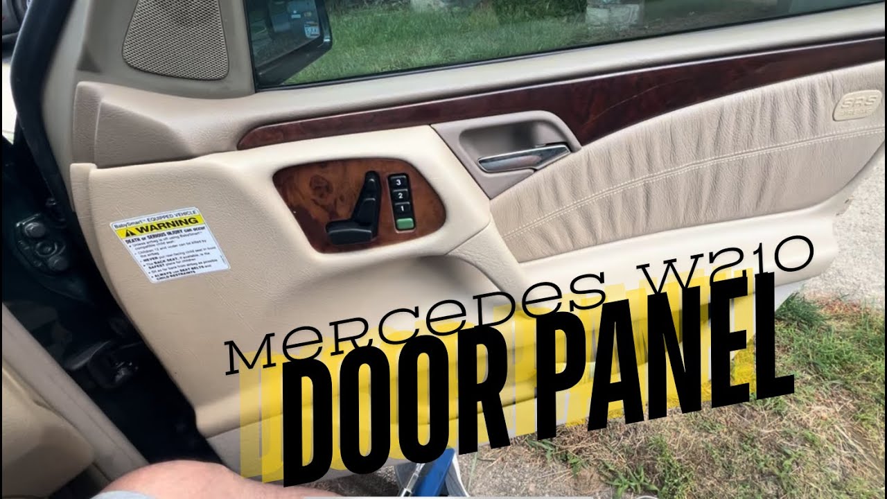 How to remove a door panel and speaker on a Mercedes Benz E Class w210.
