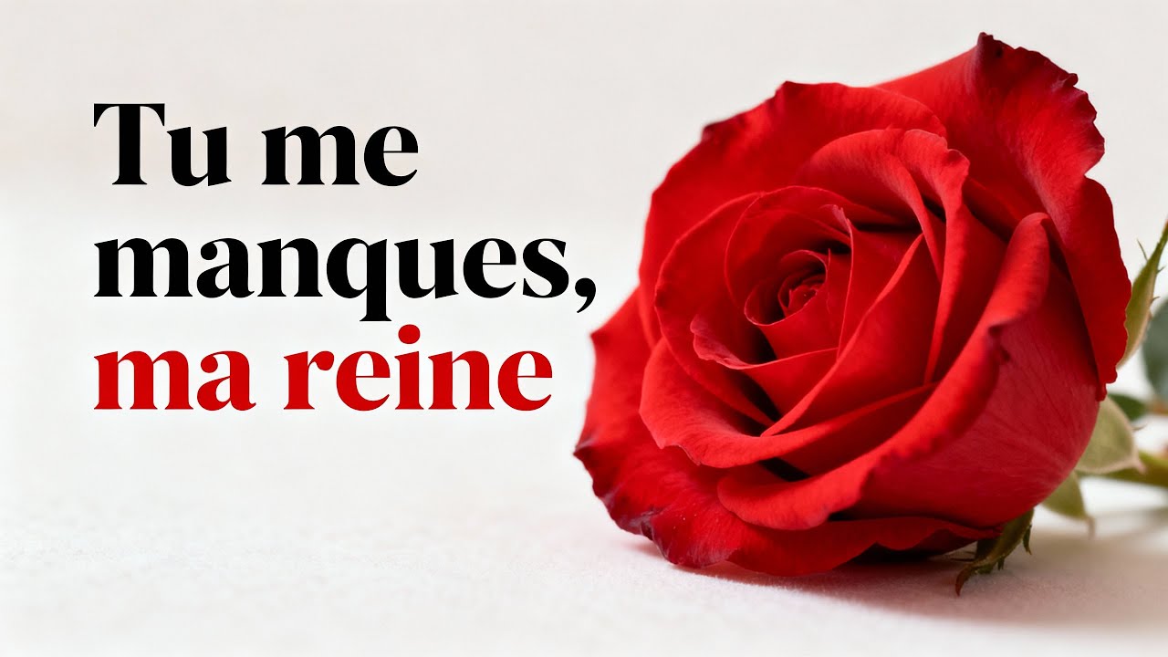 Mon amour, tu me manques  Regarde cette vidéo d'amour sans pleurer
