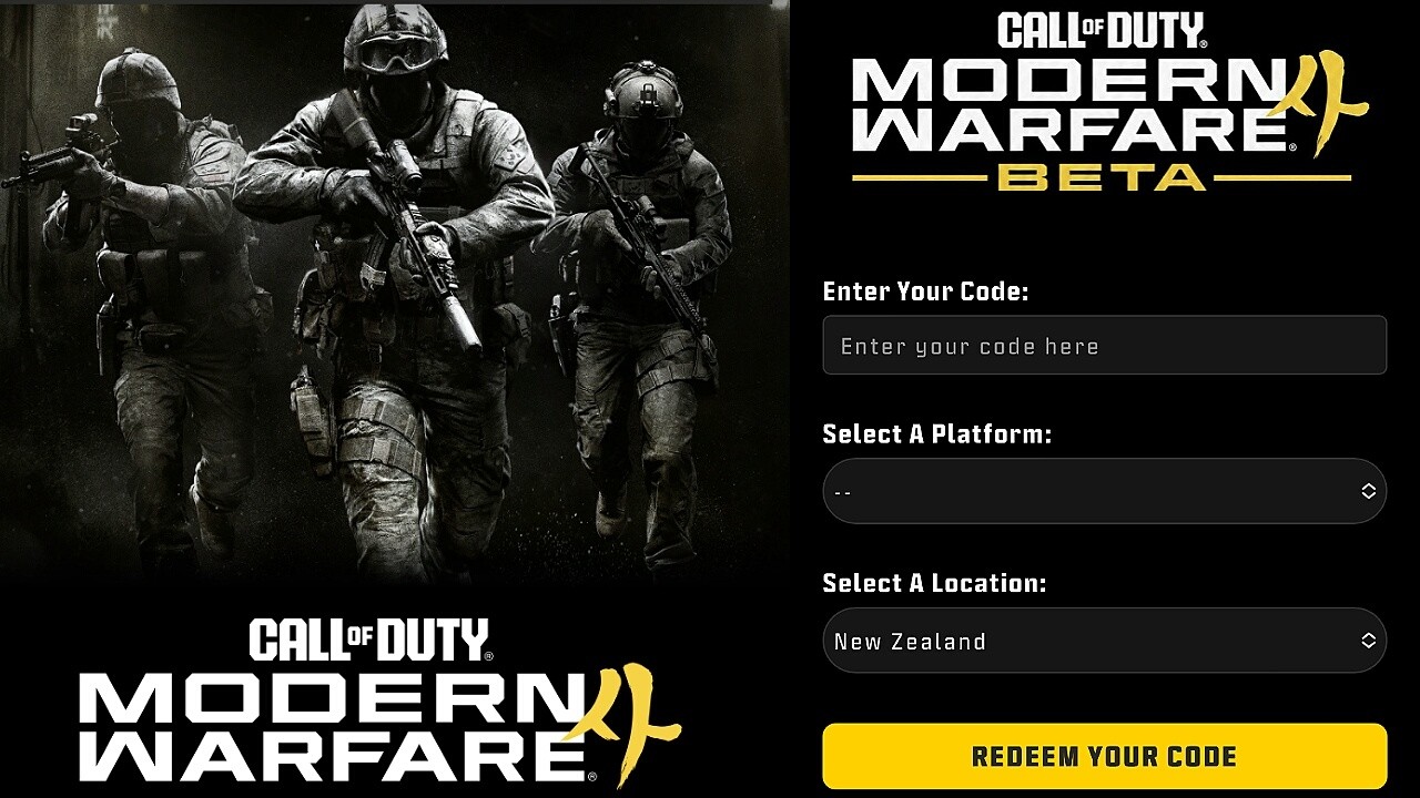 How To Redeem Modern Warfare 4 Beta Codes