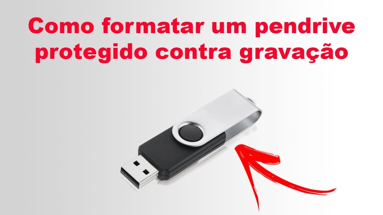 Como Formatar Um Pendrive Protegido Contra Grava&ccedil;&atilde;o ( Sem Programas )
