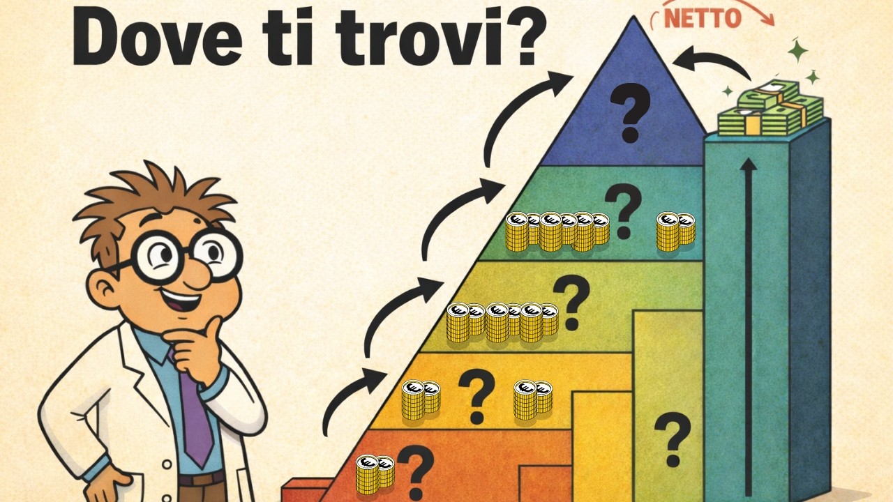 Sei Povero, Medio o Ricco ? La Scala del Reddito Netto in Italia (Non Confondere il Lordo!)