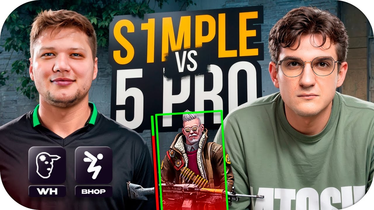 СИМПЛ С ВХ ПРОТИВ 5 СТРИМЕРОВ В CS2 / ЭВЕЛОН ШОУ МАТЧ S1MPLE 1VS5 / EVELONE ROFLS