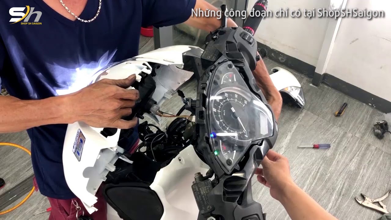 Cận cảnh quá trình Độ dàn áo SHVN 2012-2016 lên đời SH 2017-2019 chính hãng Zhipat