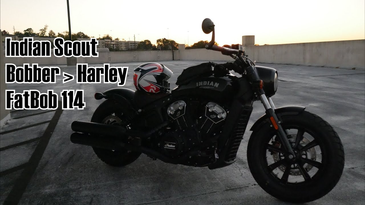 The 2018 Indian Scout Bobber is better than the 2018 Harley FatBob!