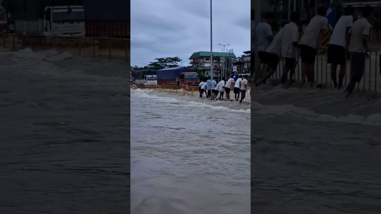 Flood in upper Assam, Teok. Jorhat