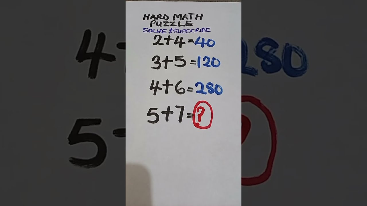 Brain Teaser For Smartminds Math26 #math#iqquiz#live#mathematics#braintest#iqtest#shorts#quiz#maths