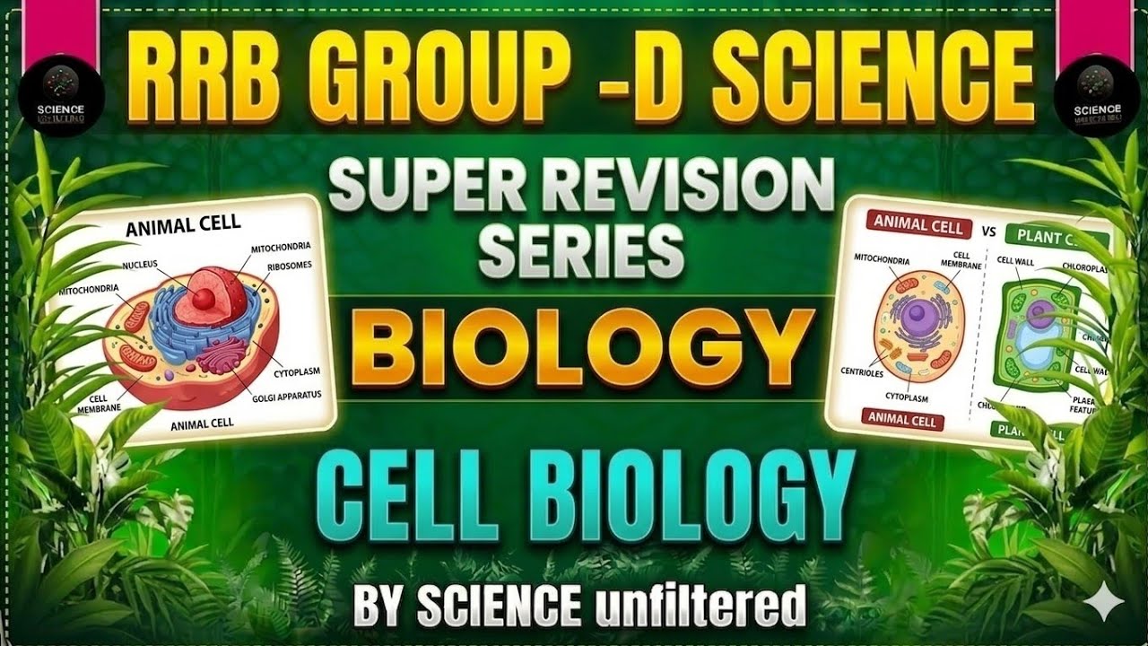 Rrb group d science Top 20 sawal in 13min#rrbgroupd #rrbntpc #sscgd #science #cellbiology #cell 