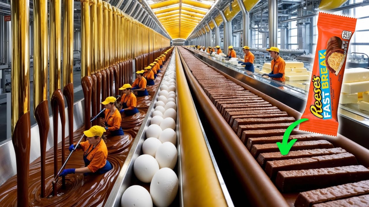 How Fast Break Bars Are Made | Secret Process Behind Millions Of Reese's
