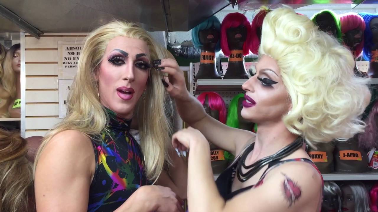 DRAG QUEENS WIG SHOPPING