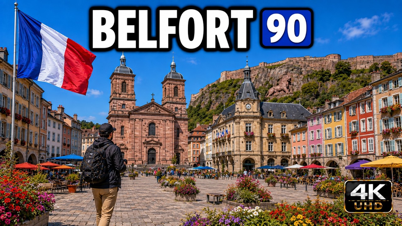 Belfort (90) [4k] 179eme video - Une ville chargée d'histoire