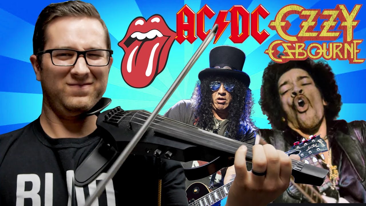 I play the top 10 Rock Guitar Riffs on my violin