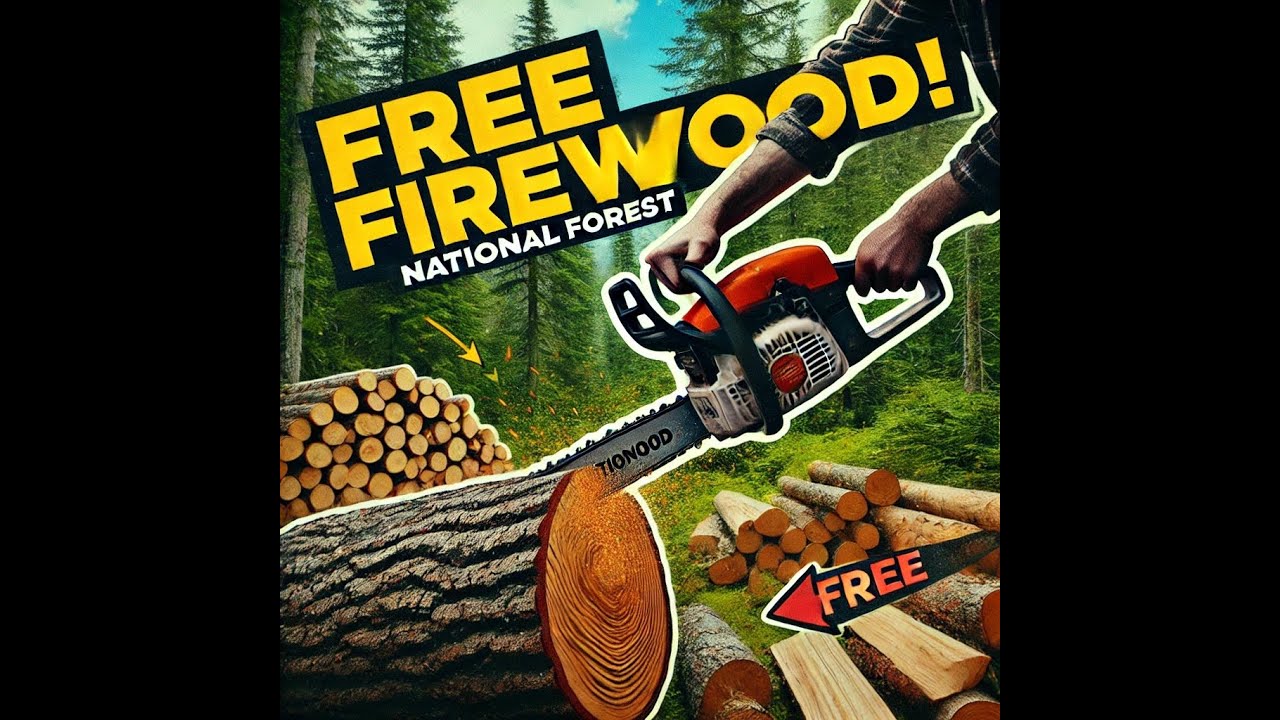 Cutting Free Firewood in the National Forest! 🔥
