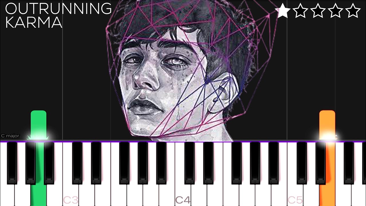 Alec Benjamin - Outrunning Karma | EASY Piano Tutorial