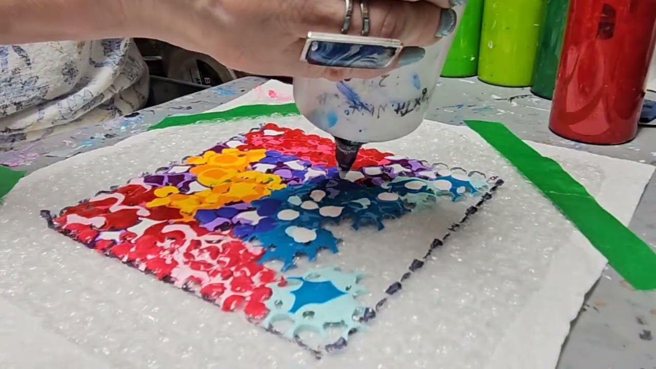Bubble wrap dip with intention - can I purposely create a garden? 