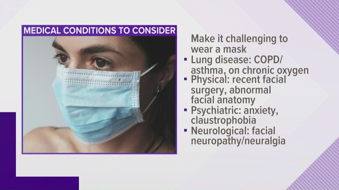 Facts not Fear: What medical conditions could prevent you from wearing a face mask?