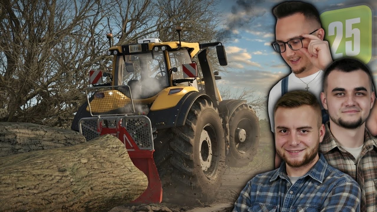 Nowy Traktorek🔥 CIEŻKA & SZYBKA ZRYWKA DRZEWA POD POLE 😮 