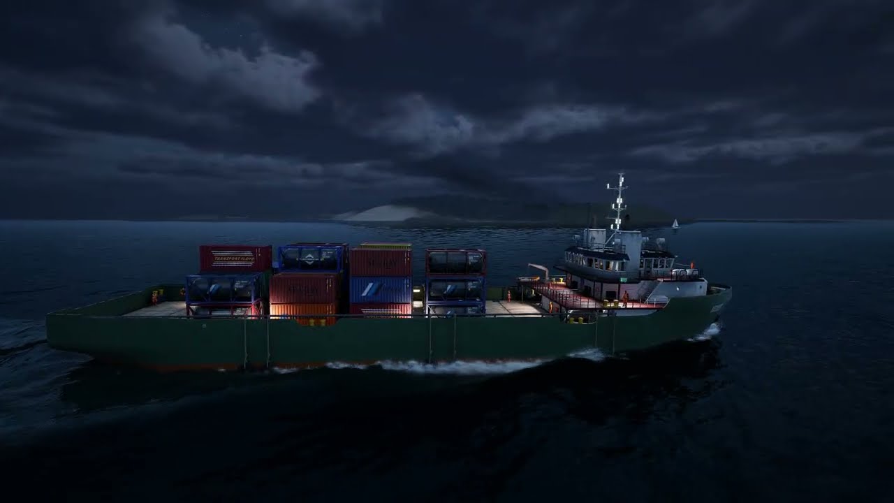 SEAFARER THE SHIP SIM , STARTED WELL THEN , STORMY DOCKING & UNLOADING END