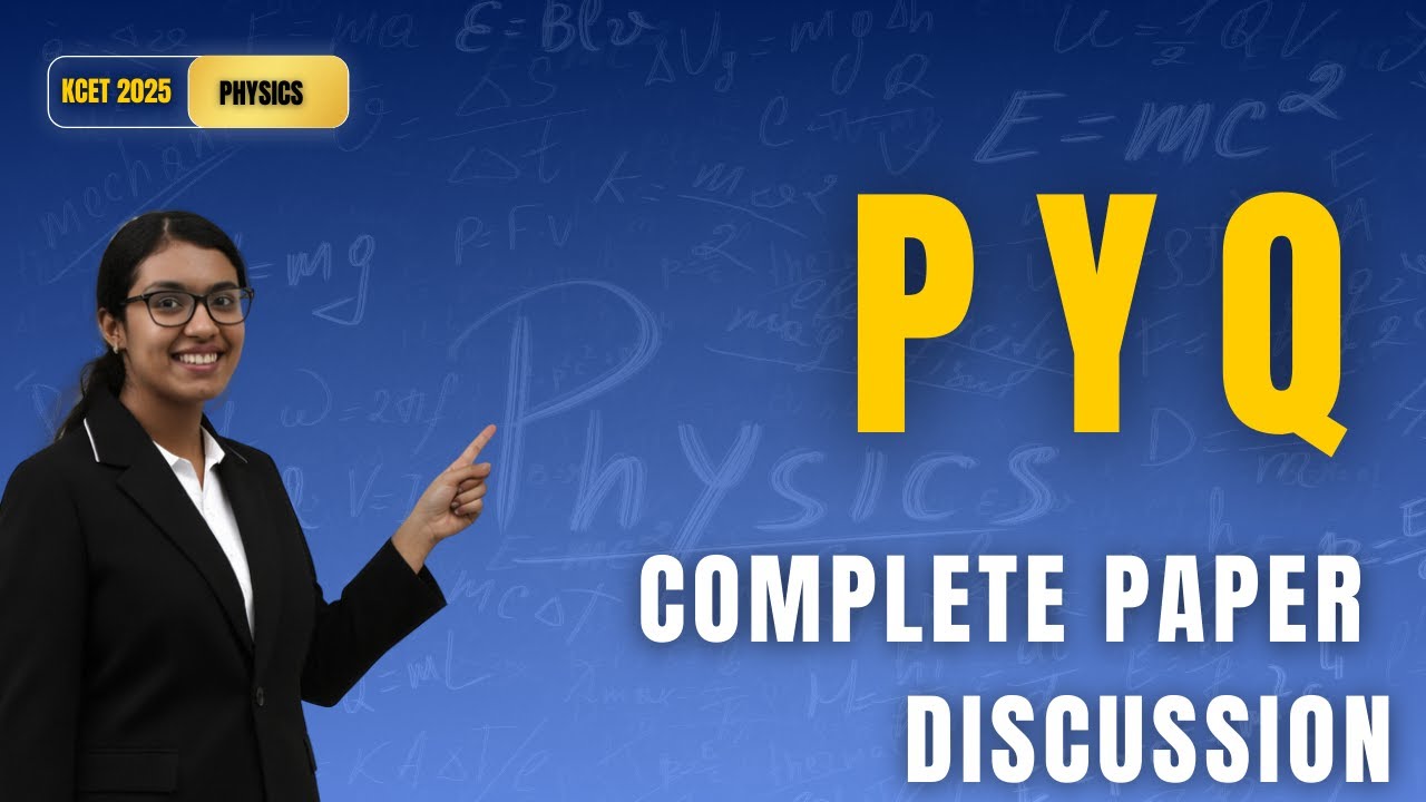 Don't Solve KCET 2025 Physics Previous Year Question Paper Without Watching This!