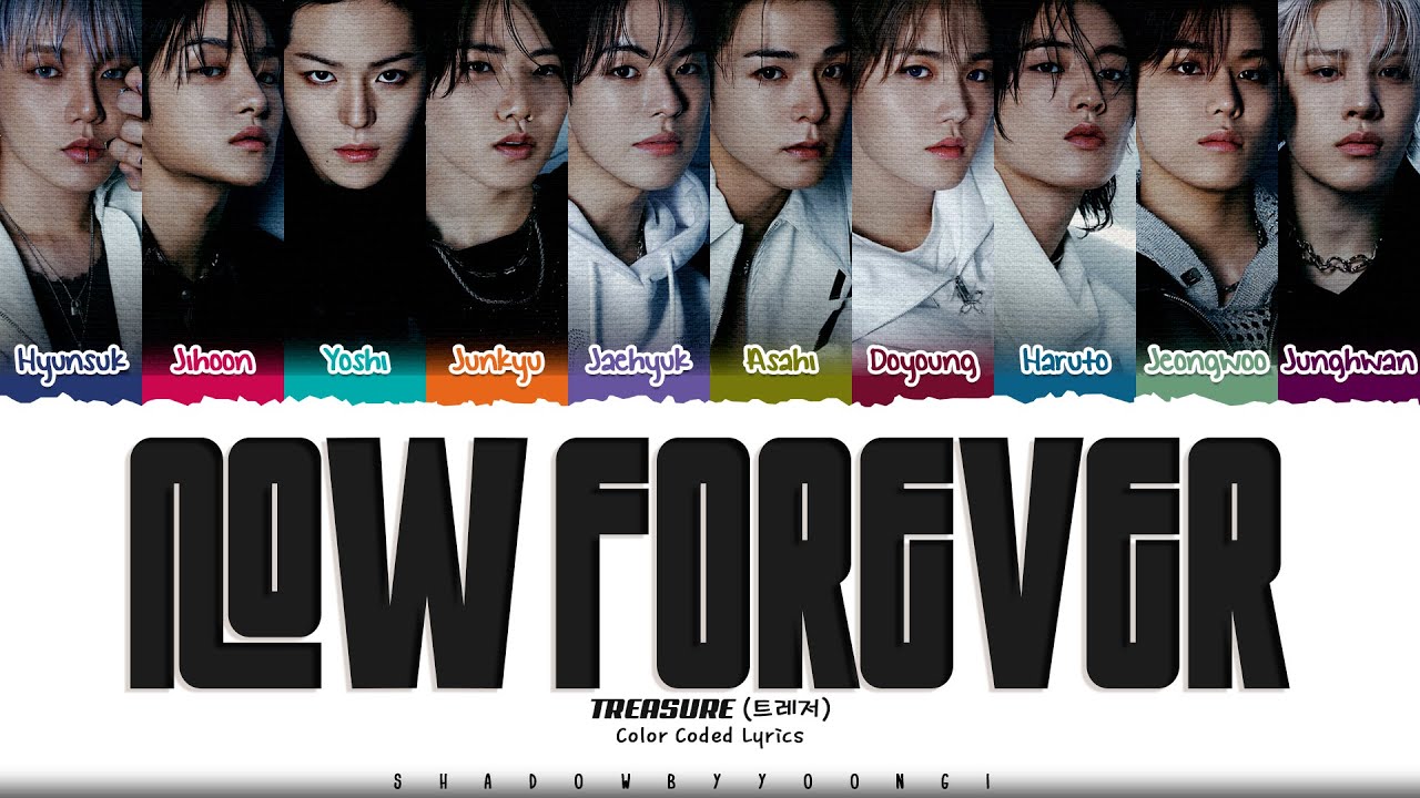 TREASURE 'NOW FOREVER' Lyrics (트레저 NOW FOREVER 가사) [Color Coded_Eng] | ShadowByYoongi