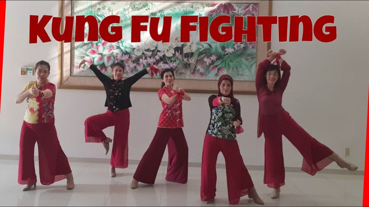 Kung Fu Fighting Line Dance (demo & count)