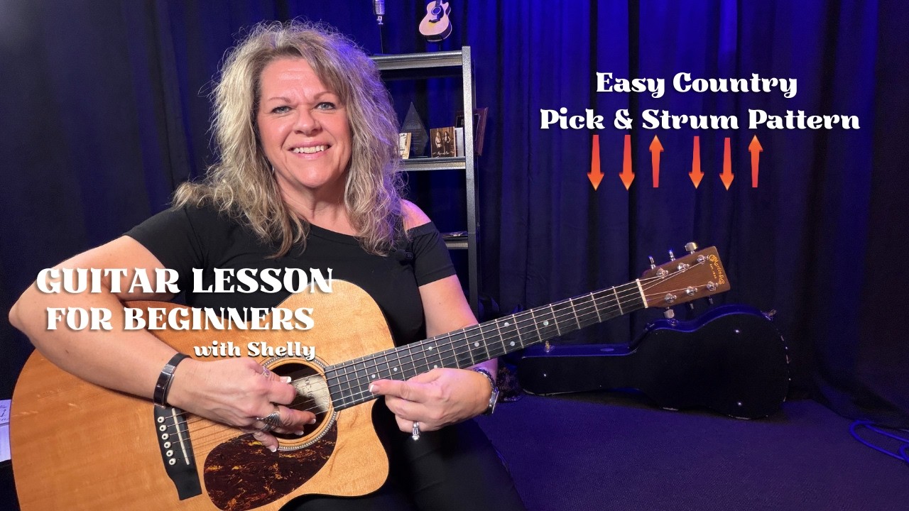 Easy Country Guitar Strumming Pattern for Beginners | Pick Strum Pattern
