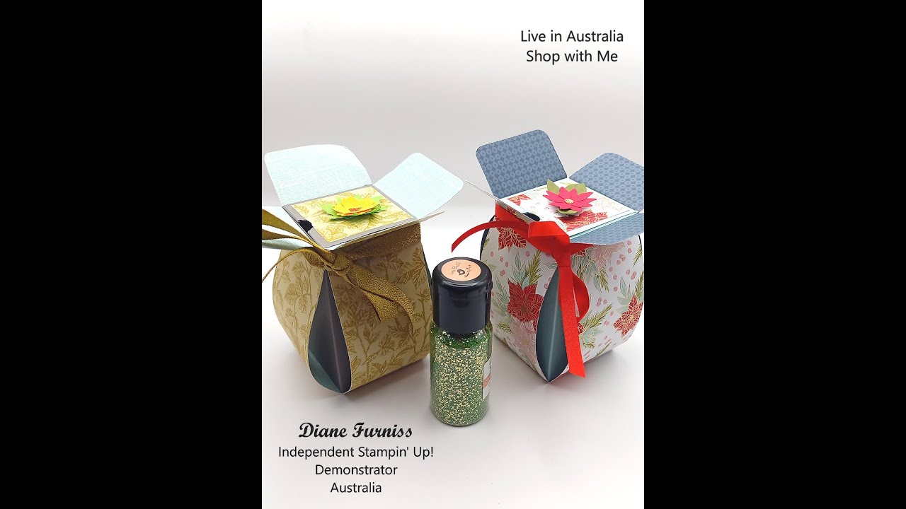 #347 (25) Vase Shaped Gift Box Using Stampin' Up! Products