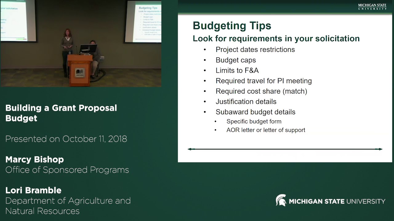 Building A Grant Proposal Budget
