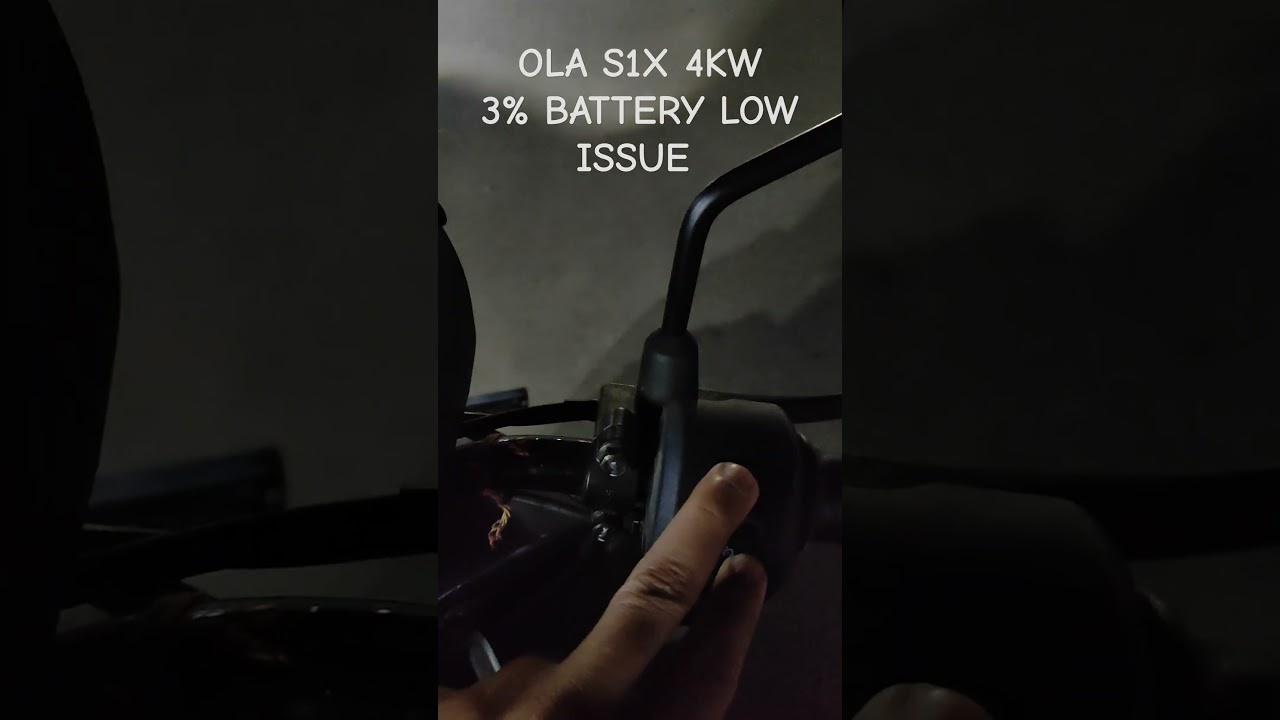 Ola S1X 3 percent battery low issue #olaelectric #eletricvehicles