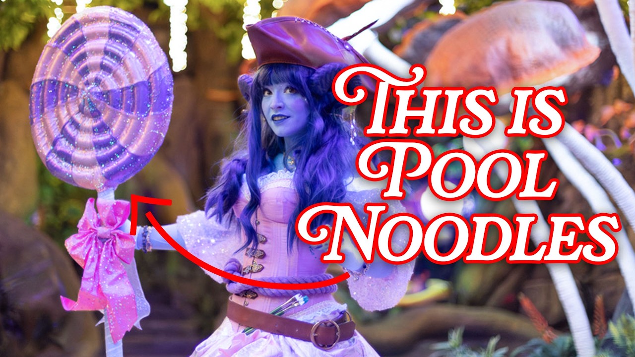 Pool Noodles and Rhinestones? Making Jester's Giant Lollipop