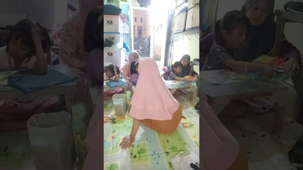 Bersihin rumah sebelum ngajar 