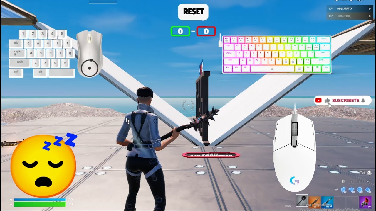 [4K 240FPS] keyboard redragon dragonborn / 1v1 Gameplay Fortnite / Matix