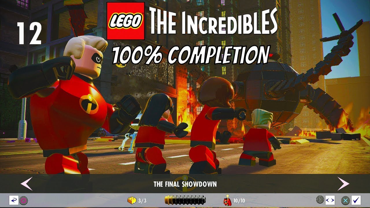 LEGO The Incredibles 100 Completion Chapter 12: The Final Showdown (Gamma Jack & Rick Dicker Unlock)