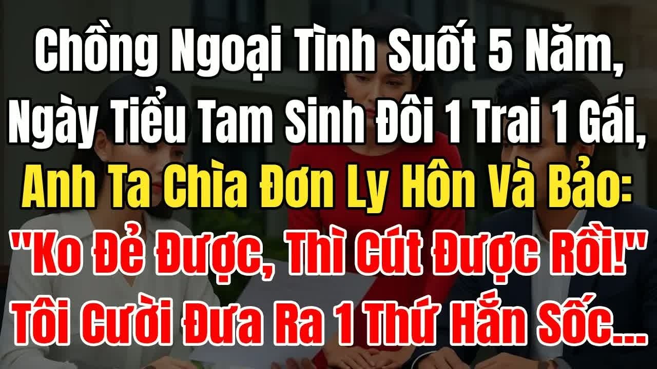 Năm giây sau khi ký đơn ly hôn, anh tái mặt khi nghe tôi lạnh lùng nói hai chữ “cứ đi”