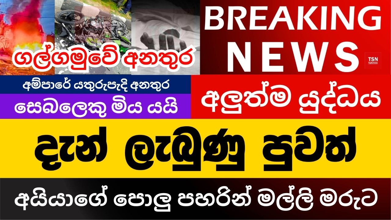දැන් ලැබුණු පුවත් | අයියාගේ පොලු පහරින් මල්ලි මරුට | ගල්ගමුවේ අනතුර | BREAKING NEWS | Sinhala News