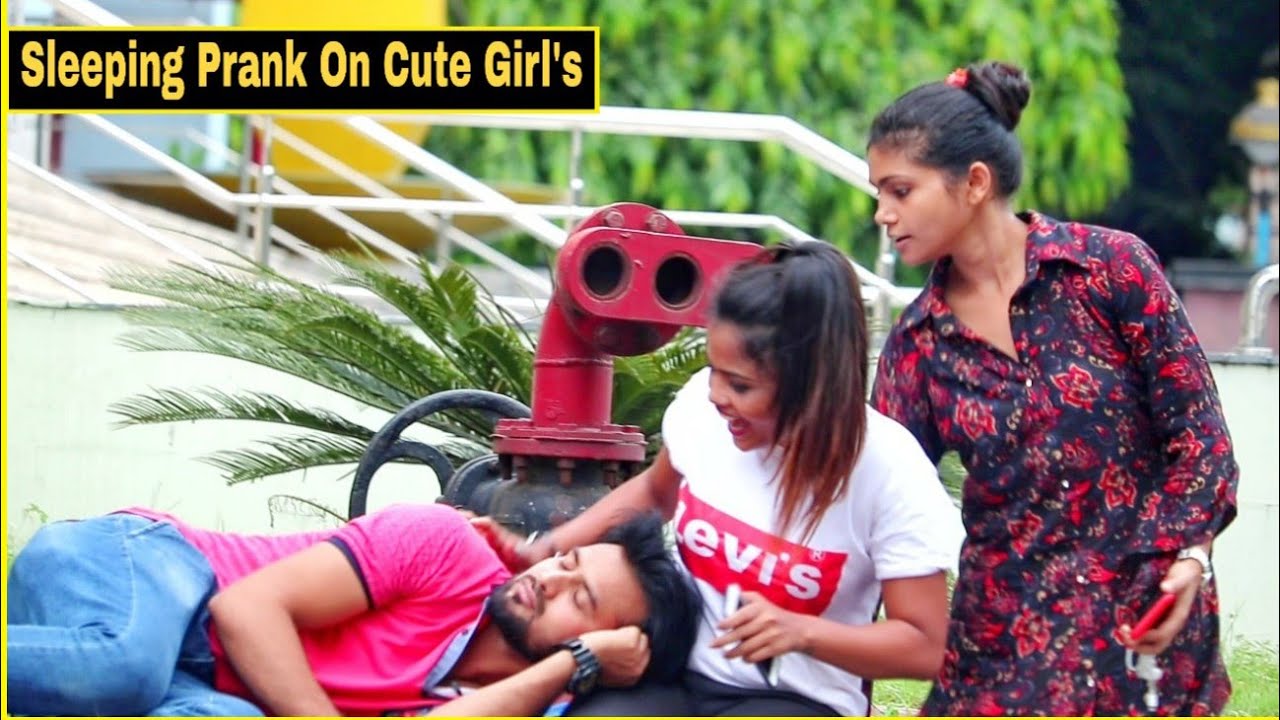 Sleeping Prank On Cute Girl's - Epic Reactions| Pranks In India| By TCI
