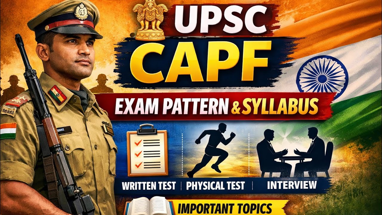 UPSC CAPF Exam Pattern 2026 | UPSC CAPF AC Selection Process, Syllabus, Salary, Eligibility