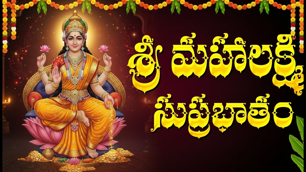 శ్రీ మహాలక్ష్మి సుప్రభాతం వింటే అఖండ ధనలాభం పొందుతారు | Sri MahaLakshmi Suprabhatham Telugu