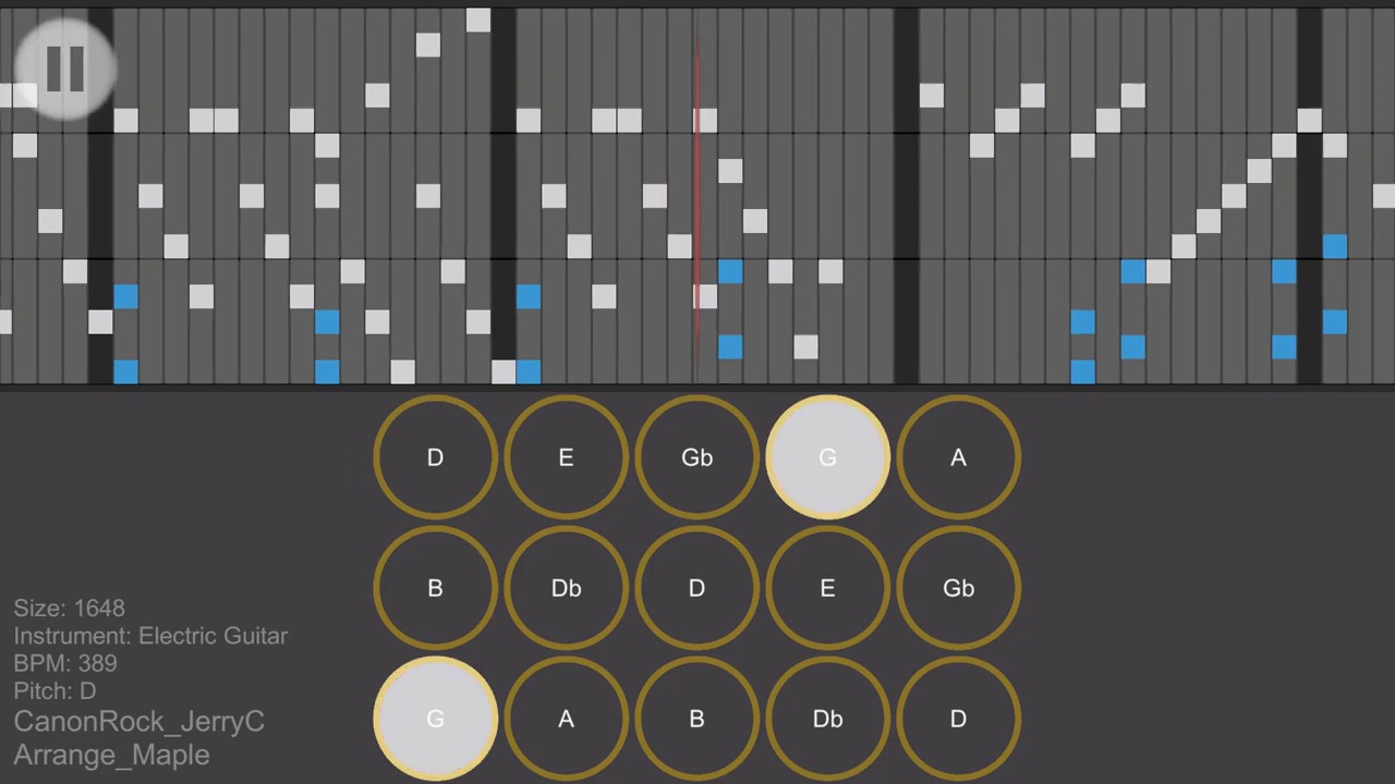 SkyStudio: [HARD]Canon Rock(JerryC)_Arranged by Maple