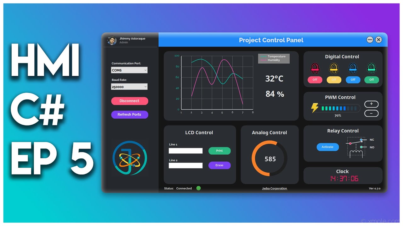 SERIE HMI #5: RECEPCIÓN DE DATOS SERIALES Y GRAFICAS - GUI