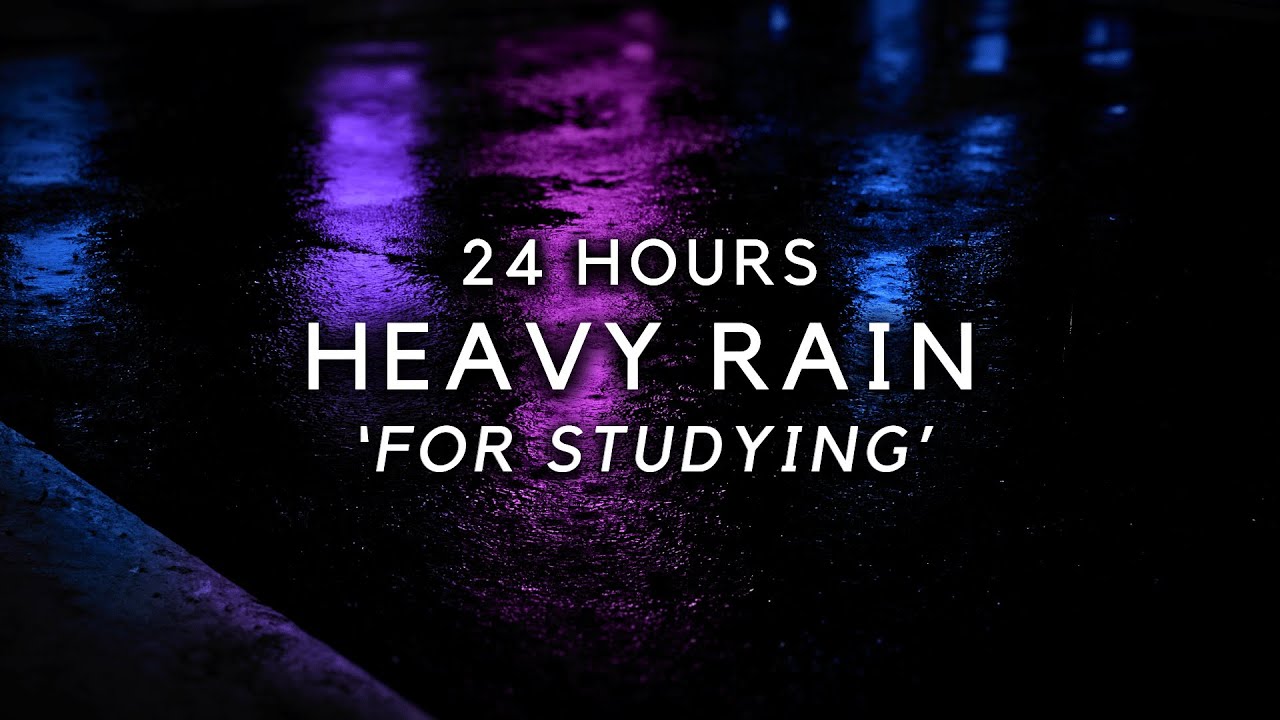 Sleep FAST with HEAVY RAIN - 24 hours Steady rain on Road for Deep Sleep
