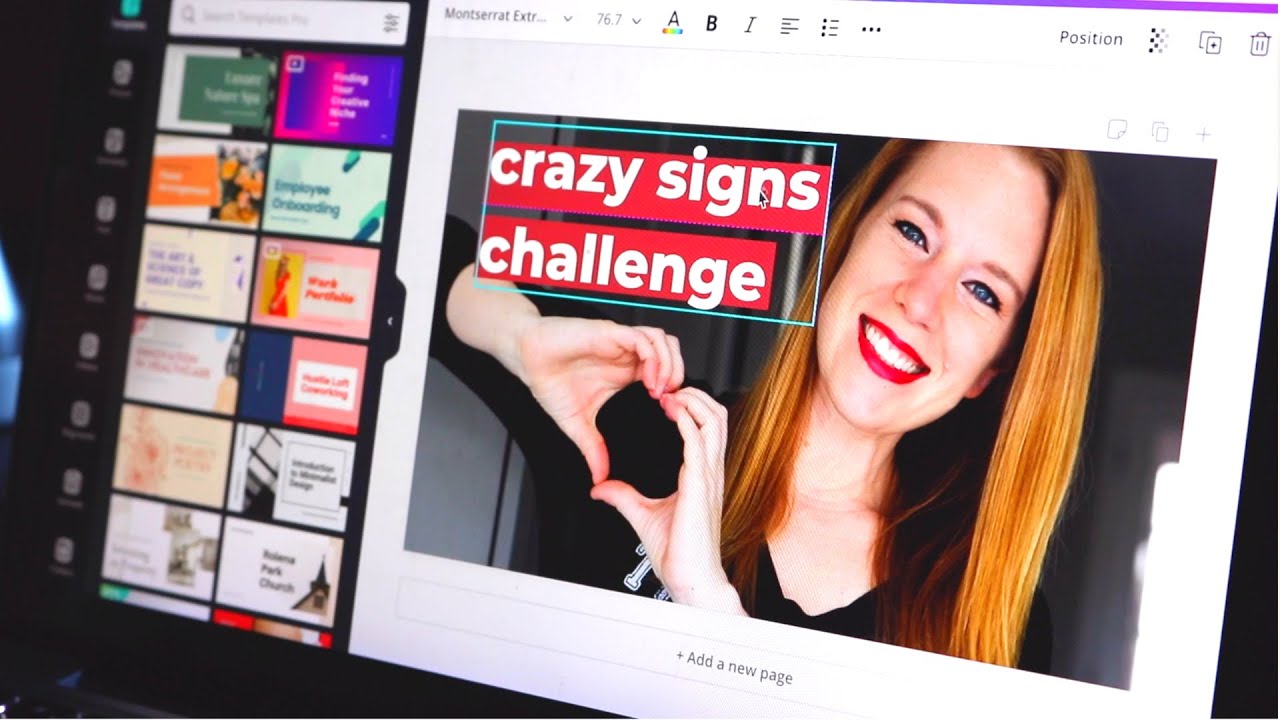 MAKING the Crazy Signs Challenge video