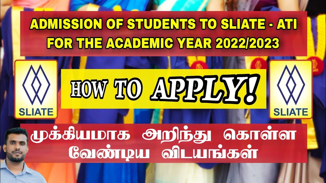 ADMISSION OF  SLIATE - ATI FOR THE ACADEMIC YEAR 2022/2023 | HOW TO APPLY! I Jamzith Hasan