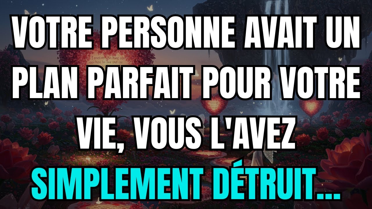 Les anges disent que Votre personne avait un plan parfait pour votre vie, vous l'avez simplement...