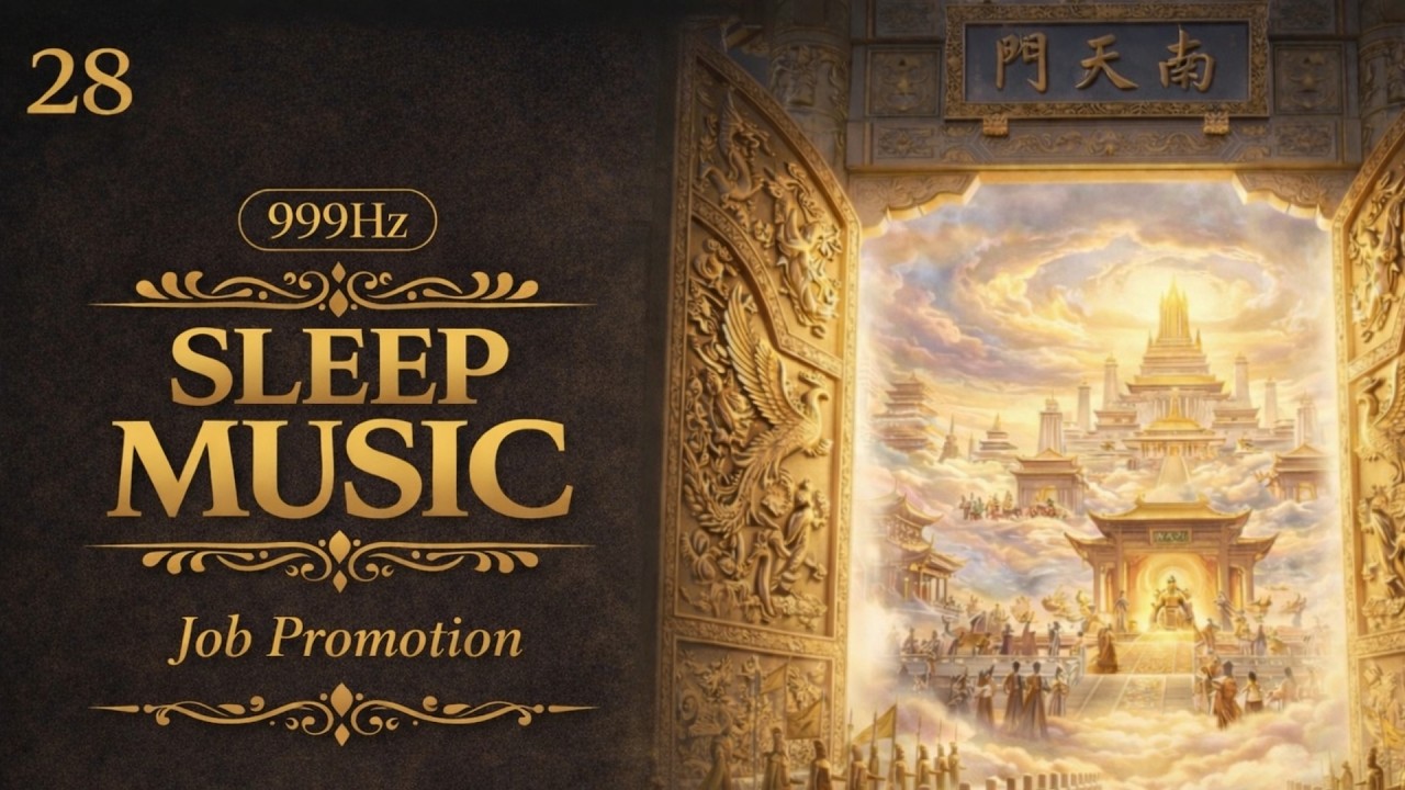 Deep Sleep Music 999Hz + 963Hz Soft Felt Piano | South Heaven Gate Job Promotion | Attraction Space