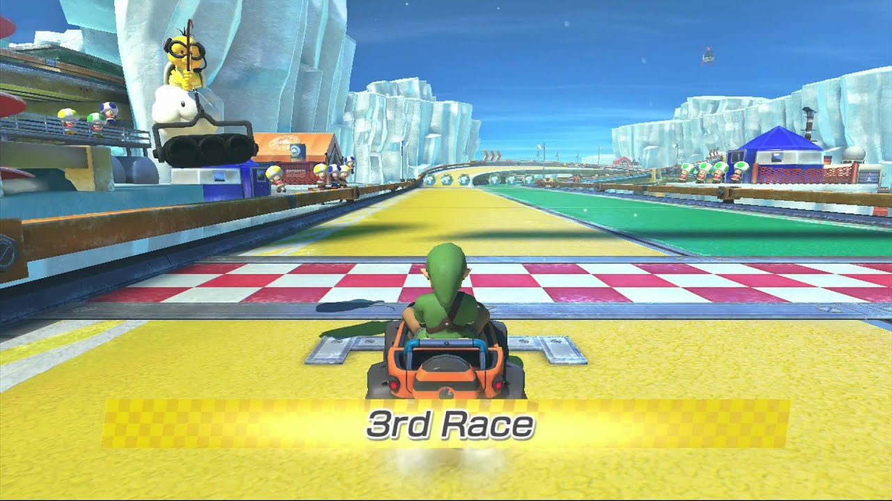 Mario Kart 8: Mirror Triforce Cup DLC w/ Link [1080 HD]