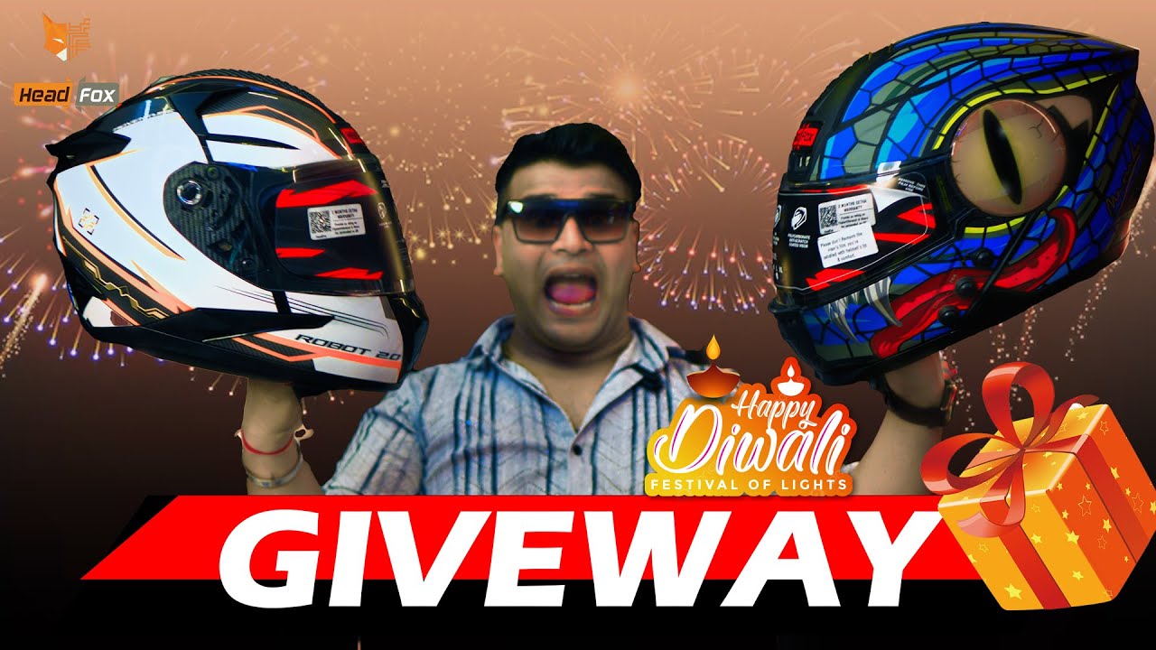 Diwali Special Giveaway😍 Happy Diwali to you all | Born Yaatri | Giveaway | Headfox Helmet
