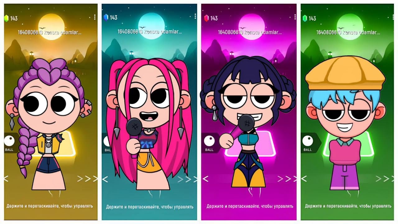 Kpop Demon Hunters: Tiles hop EDM RUSH