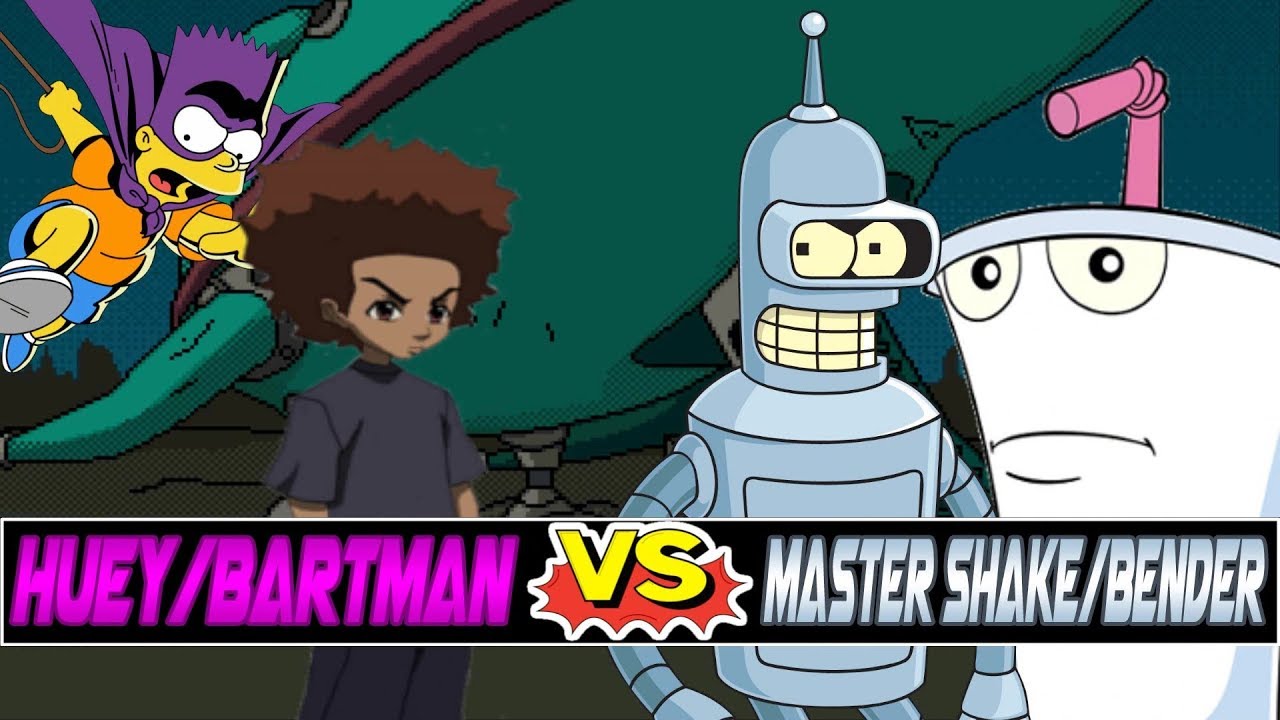 M.U.G.E.N. Battles | Huey Freeman/Bartman vs Master Shake/Bender
