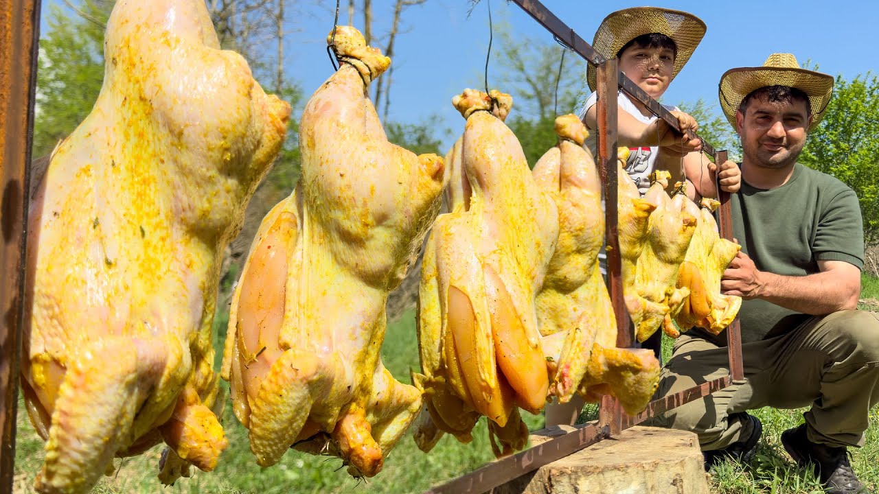 Best Oven BAKED CHICKEN RECIPE! Easy Chicken Recipes | Wild Cooking Azerbaijan | Village Life